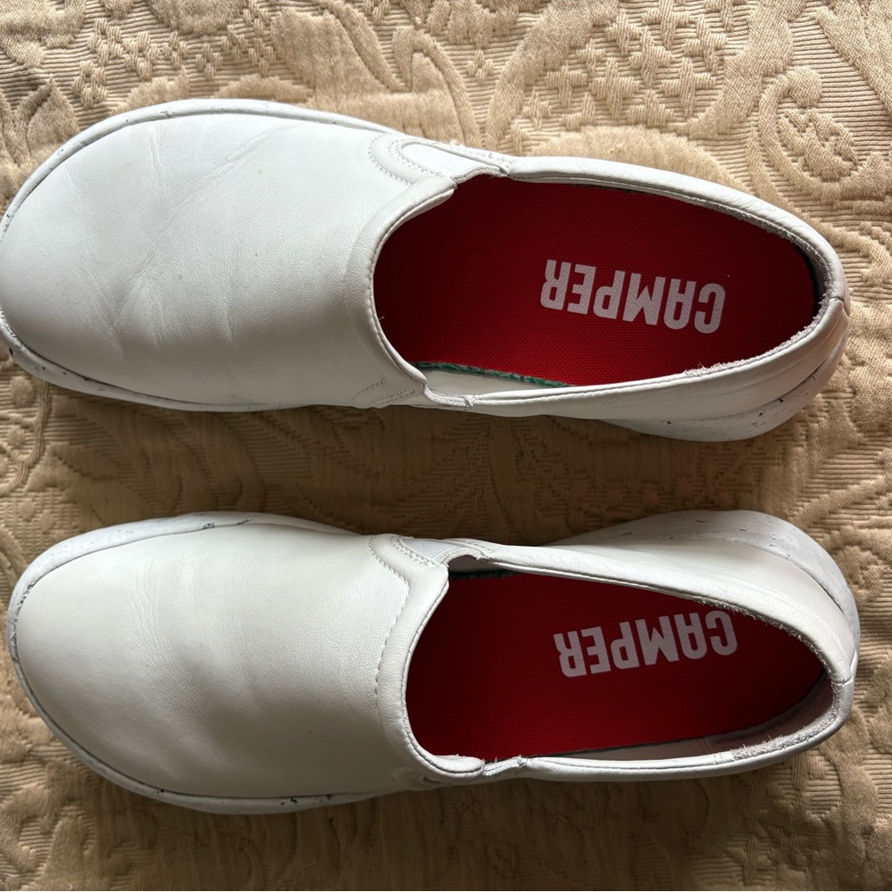 Camper Classic White Slip-Ons